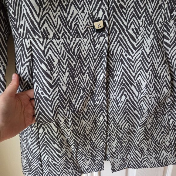 Cabi Jacket M Zig Zag Ponte Knit Jacket NWOT - Picture 2 of 8